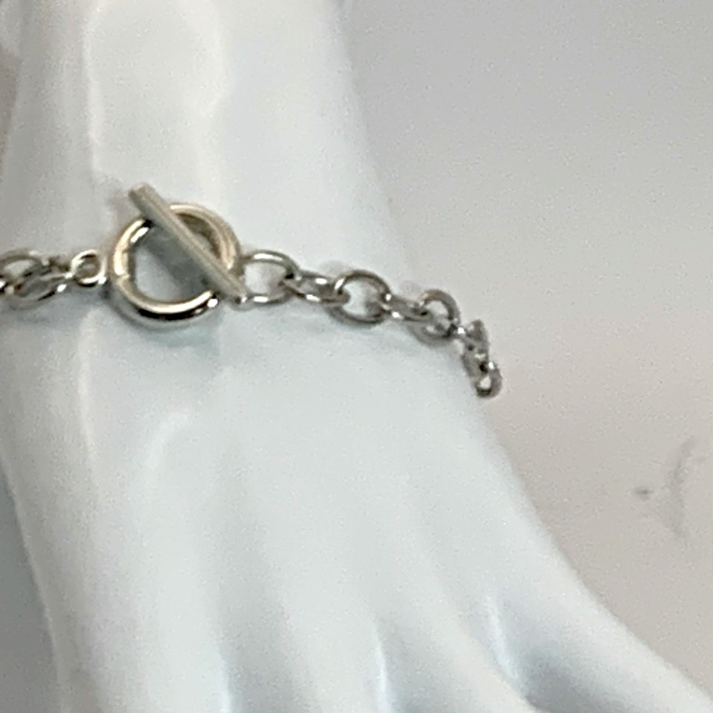 Toggle Clasp Stainless Steel Charm Bracelet Blank. NWOT - Picture 7 of 8
